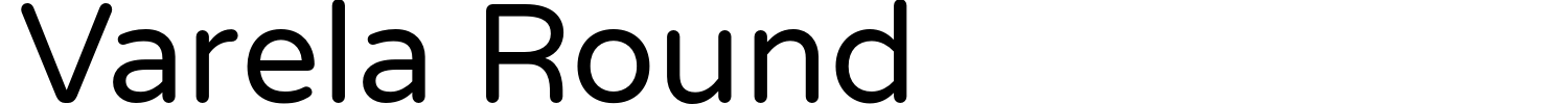 Varela Round Font preview