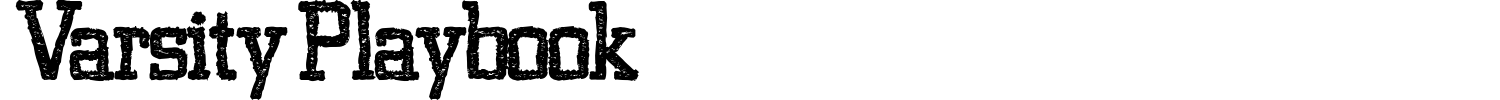 Varsity Playbook Font preview
