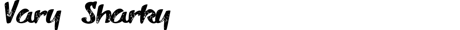 Vary Sharky Font preview