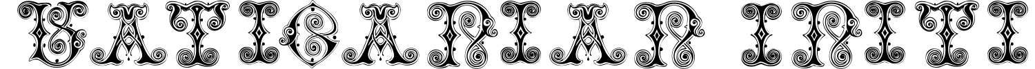 Vaticanian Initials Font preview
