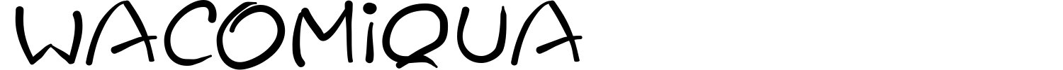 Wacomiqua Font preview