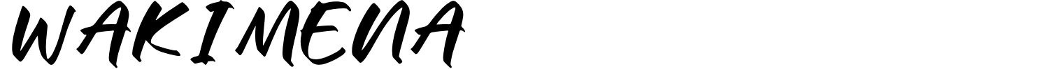 Wakimena Font preview