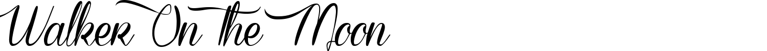 Walker On The Moon Font preview