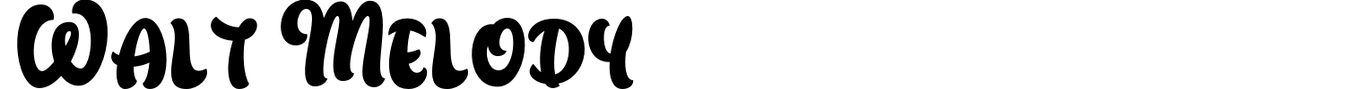 Walt Melody Font preview