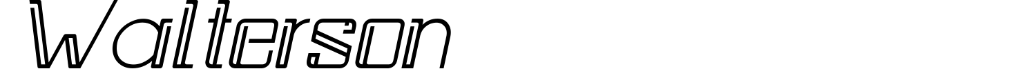 Walterson Font preview
