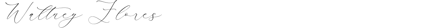 Waltney Flores Font preview
