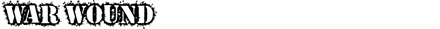 War Wound Font preview