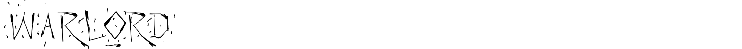 Warlord Font preview