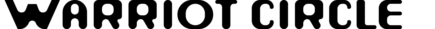Warriot Circle Font preview