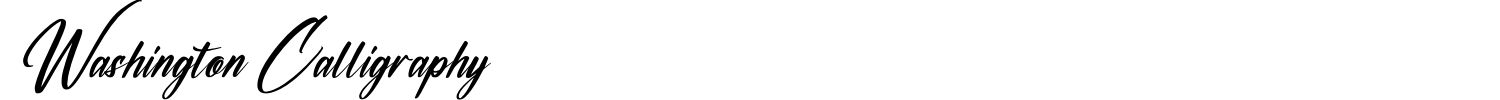 Washington Calligraphy Font preview
