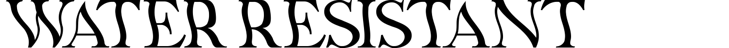 Water Resistant Font preview