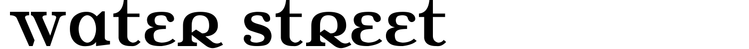 Water Street Font preview