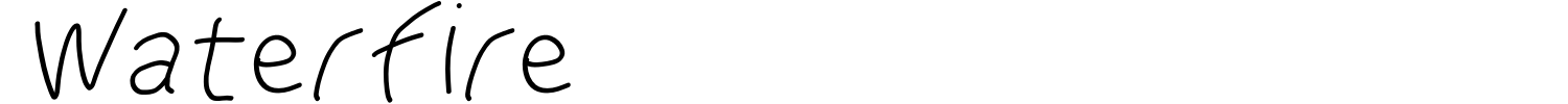 Waterfire Font preview