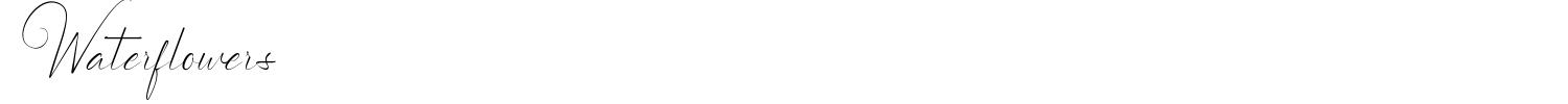 Waterflowers Font preview