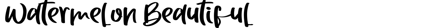 Watermelon Beautiful Font preview
