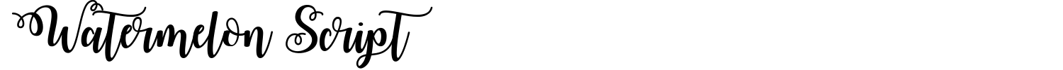 Watermelon Script Font preview