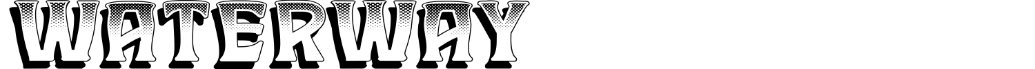 Waterway Font preview
