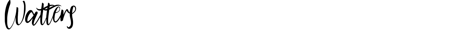 Watters Font preview