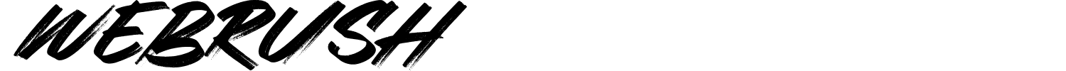 Webrush Font preview