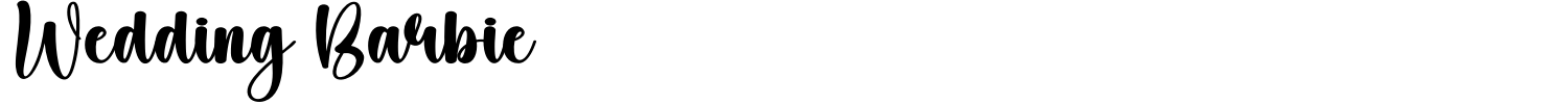 Wedding Barbie Font preview