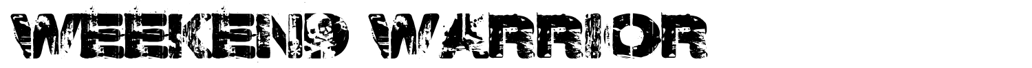 Weekend Warrior Font preview