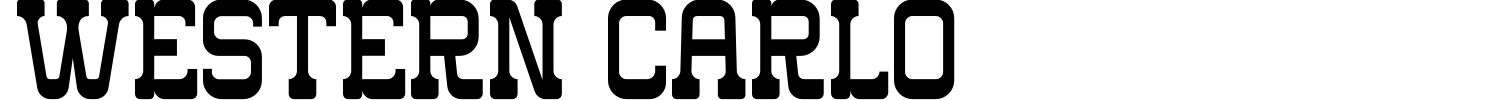 Western Carlo Font preview