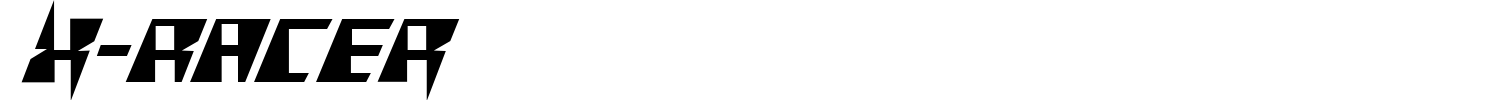 X-Racer Font preview