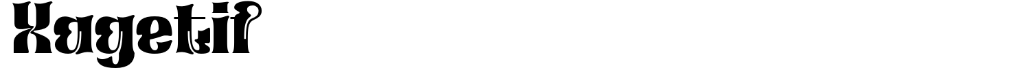 Xagetif Font preview