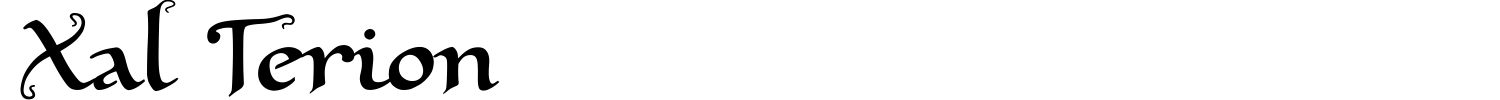 Xal Terion Font preview