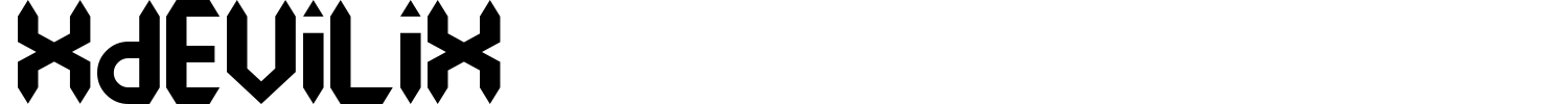 Xdevilix Font preview