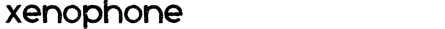 Xenophone Font preview