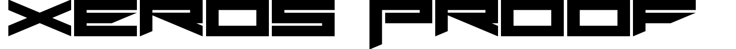 Xeros Proof Font preview
