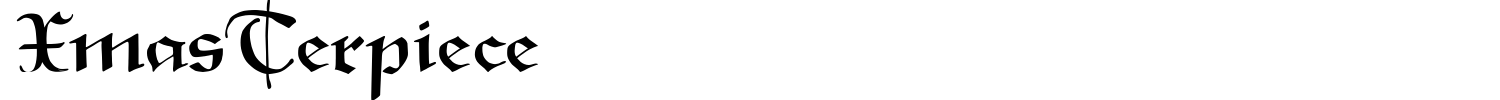 XmasTerpiece Font preview