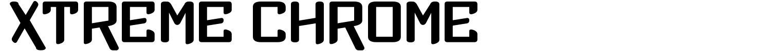 Xtreme Chrome Font preview