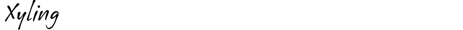 Xyling Font preview