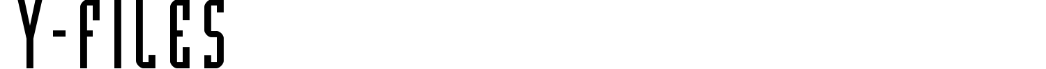 Y-Files Font preview