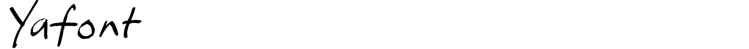 Yafont Font preview