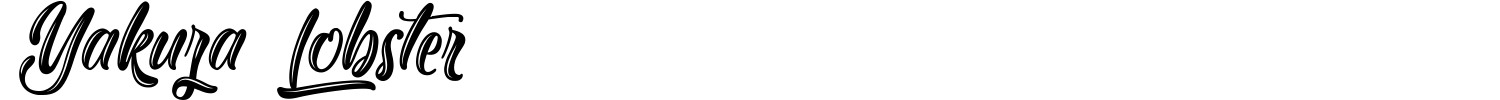Yakuza Lobster Font preview