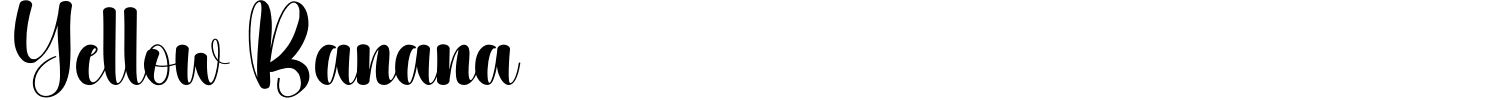 Yellow Banana Font preview