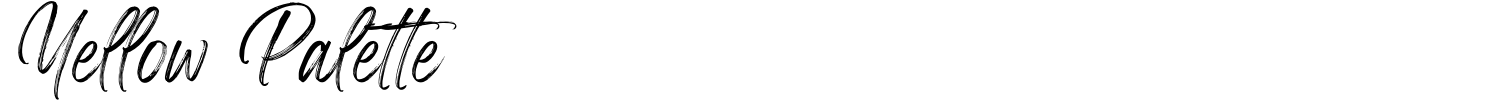 Yellow Palette Font preview