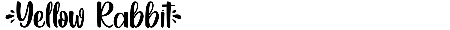 Yellow Rabbit Font preview