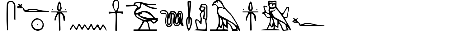 Yiroglyphics Font preview