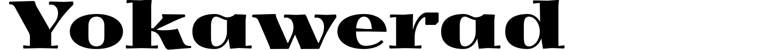 Yokawerad Font preview