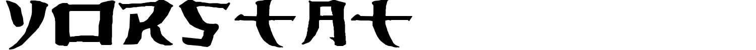 Yorstat Font preview