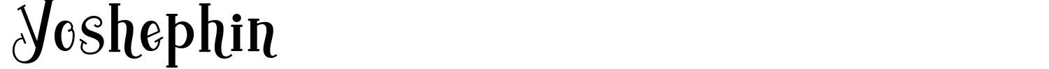 Yoshephin Font preview