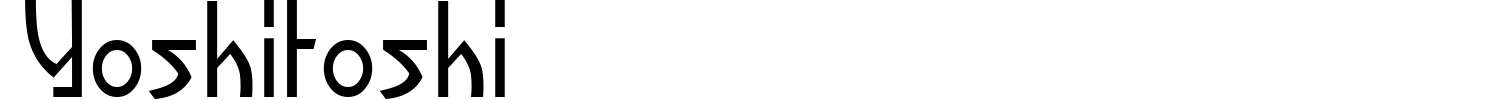 Yoshitoshi Font preview
