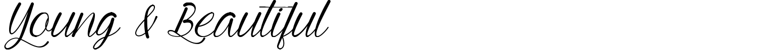 Young & Beautiful Font preview