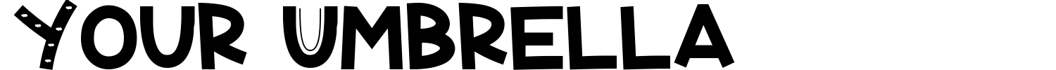 Your Umbrella Font preview