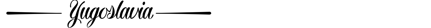 Yugoslavia Font preview
