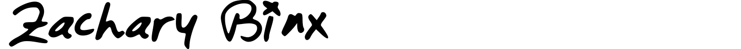 Zachary Binx Font preview